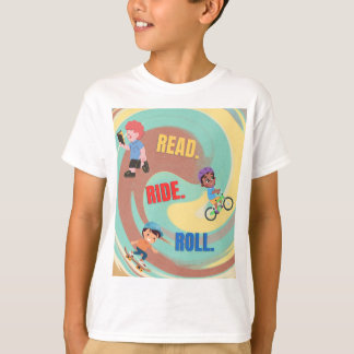 Kids' T-shirt with colorful design.