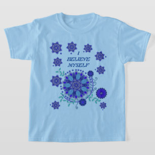 kids' T-Shirt with creative flowers