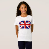Kid's T Shirts with British Union Jack flag (Front Full)
