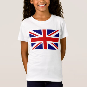 Kid's T Shirts with British Union Jack flag