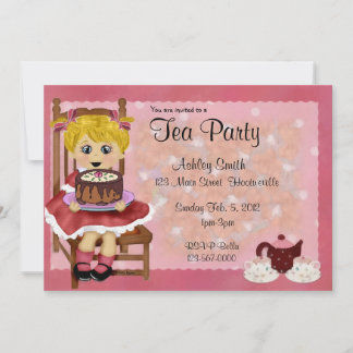 Kids Tea Party Invitation