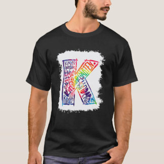 Kids Teacher Kindergarten Team Back To School Squa T-Shirt
