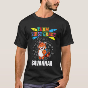 Kids Team First Grade  Savannah  Personalised T-Shirt