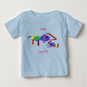 Kids Tee Daddy luvs me (Front DesignOnly)
