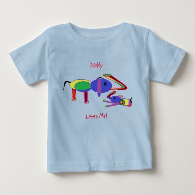 Kids Tee Daddy luvs me (Front DesignOnly) (Front)
