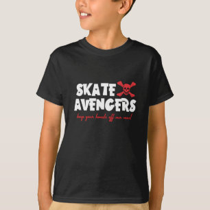 KIDS TEE - Skate Avengers - dark