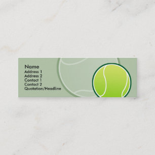 Kids Tennis Ball Skinny Profile Cards