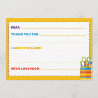Kids Thank You Card