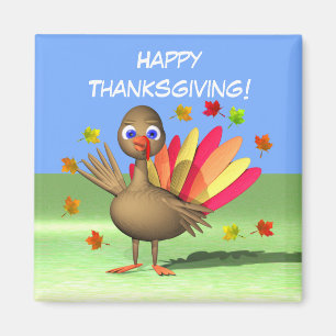 Kids Thanksgiving Baby Turkey Magnet