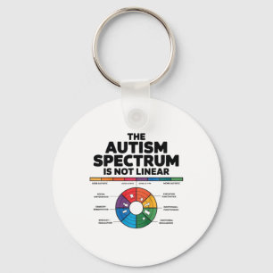Kids The Autism Spectrum Is Not Linear Autism Chil Key Ring