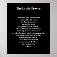 Kid's The Lord's Prayer Poster