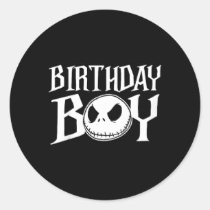Kids The Scary Night Before Christmas Birthday Boy Classic Round Sticker