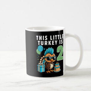 Kids This Little Turkey Is 2 Thanksgiving Day  Coffee Mug