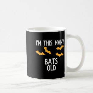 Kids This Many Bats Old 4th Birthday Bat Halloween Coffee Mug