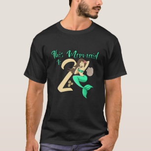Kids This Mermaid Is 2 Mermaid 2Nd Birthday Party T-Shirt