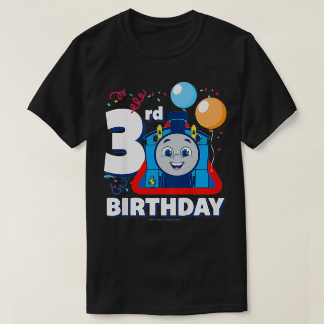 Kids Thomas & Friends  Happy 3rd Birthday  T-Shirt (Design Front)