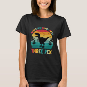 Kids Three Rex Funny Dinosaur 6 Year Old Awesome s T-Shirt