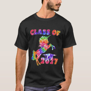 Kids Tie Dye Unicorn Sixth Grade Graduation Class T-Shirt