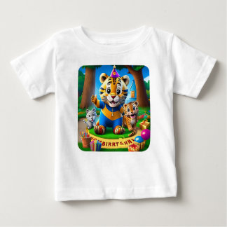 Kids Tiger's Neighborhood 2nd Birthday Baby T-Shirt