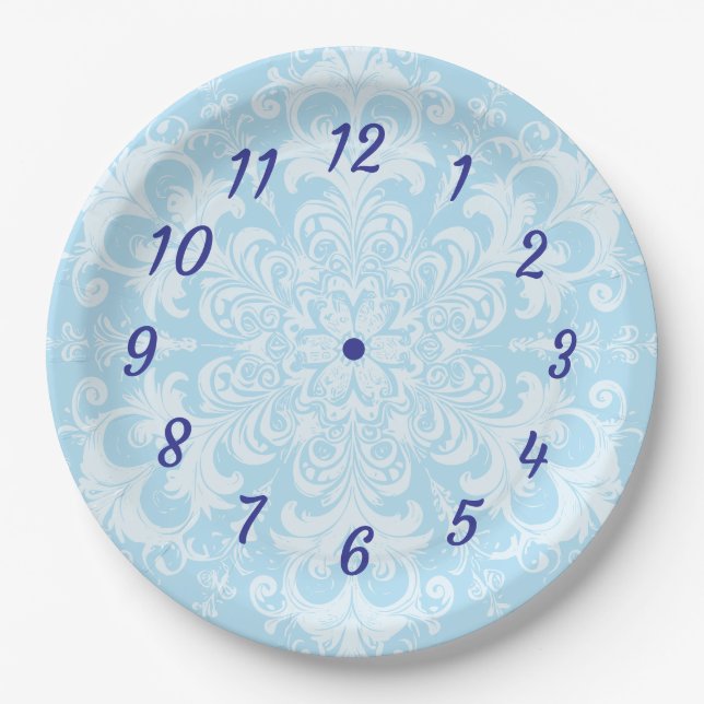 Kids Time-Telling Paper Plates – Educational Clock (Front)