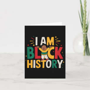 Kids Toddler Black History I Am Juneteenth Black M Card