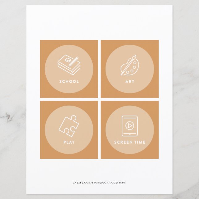 Kids Toddler Daily Routine Cards Visual Schedule 2 (Front)