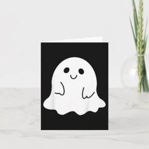 Kids Toddler Halloween Boo Ghost With A Bow Girls  Card