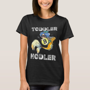 Kids Toddler Hodler Bitcoin Mermaid with Sunglasse T-Shirt