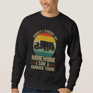 Kids & Toddler Recycling Trash Garbage Truck Boy Sweatshirt