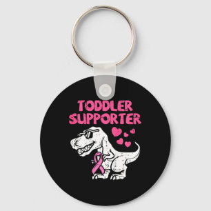 Kids Toddler Supporter T-Rex Kids Breast Cancer Aw Key Ring