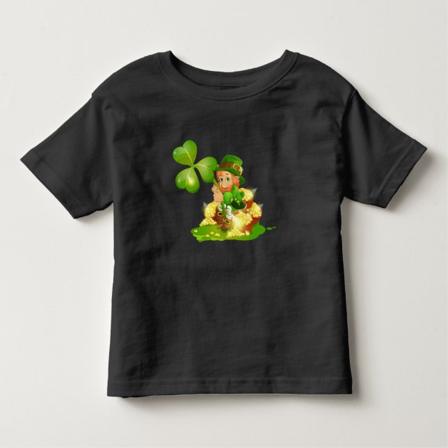 Kids Toddler T-Shirt-St. Patrick's Day Toddler T-Shirt (Front)
