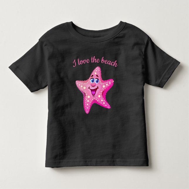 Kids Toddler T-Shirt-Starfish Toddler T-Shirt (Front)