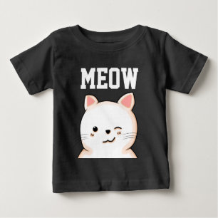 KIDS TODDLERS CAT MEOW T-Shirts tees