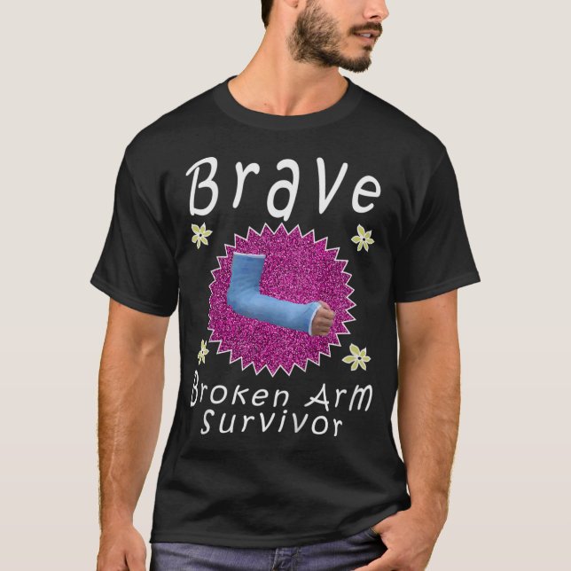 Kids Top Best Girls Brave Broken Arm Survivor (Front)