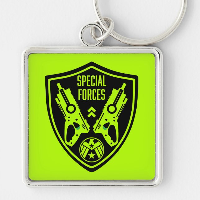 Kids Toy Dart Gun Battle Key Ring (Front)