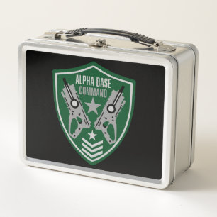 Kids Toy Dart Gun Battle Metal Lunch Box