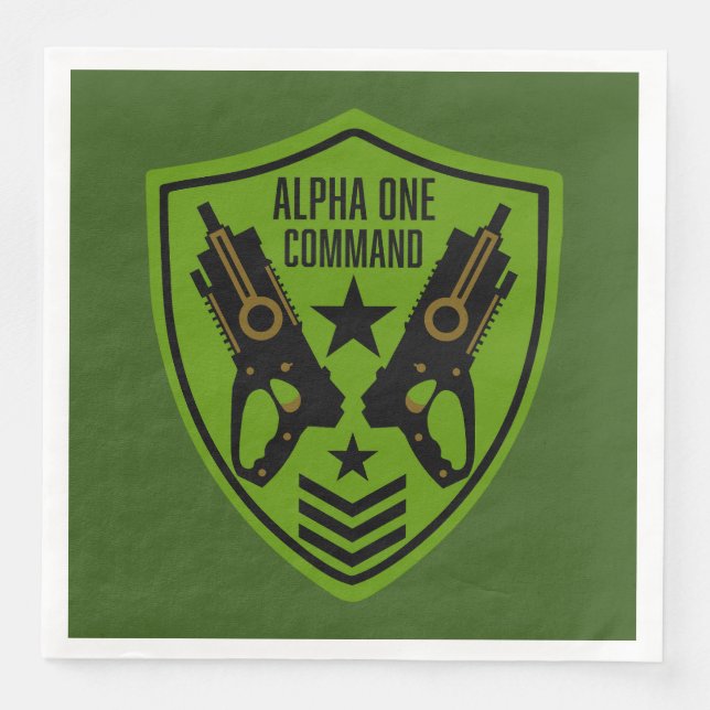 Kids Toy Dart Gun Battle Napkin (Front)