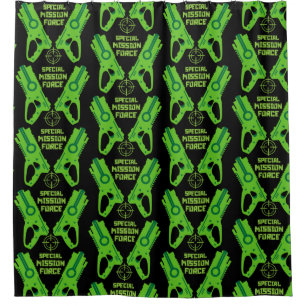 Kids Toy Gun Battle Christmas And Birthday Shower Curtain