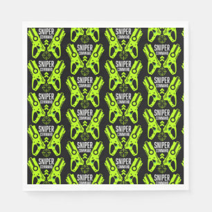 Kids Toy Gun Battle Christmas Napkin