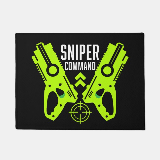 Kids Toy Gun Battle Gift Doormat (Front)