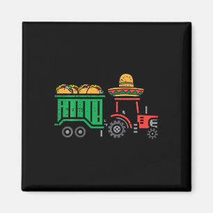 Kids Tractor Tacos Funny Toddler Boys Cinco De May Magnet