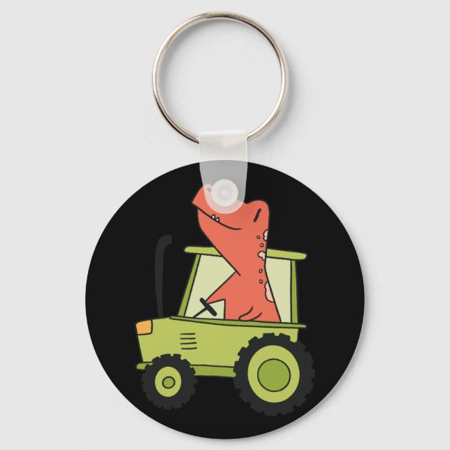 Kids Tractor with Trex  Farmer Key Ring (Front)