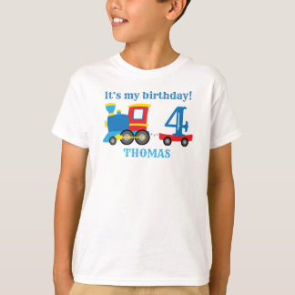 Kids Train Birthday Boy T-Shirt