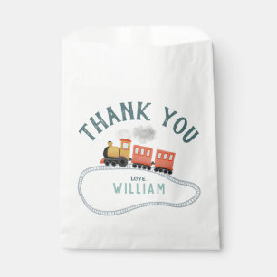 Kids Train Boys Birthday Thank You Favour Bag