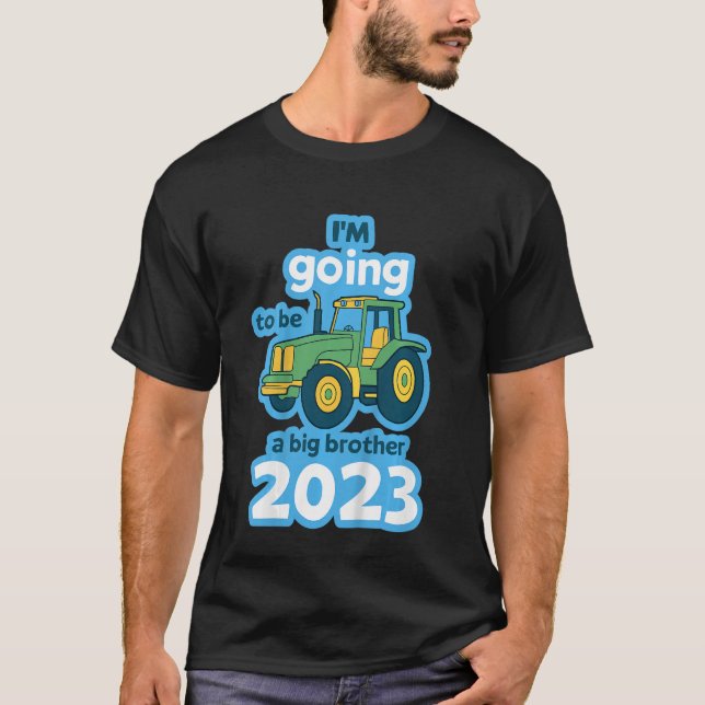 Kids Traktor I'm Going To Be A Big Brother 2023 T-Shirt (Front)