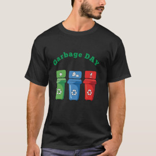 Kids Trash Can Garbage Day Garbage Bin truck day G T-Shirt