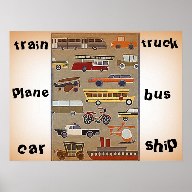 Kid's travel poster (Front)