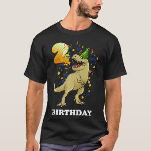 Kids TRe Dinosaur 2 Years Old Kid 2nd Birthday Gif T-Shirt