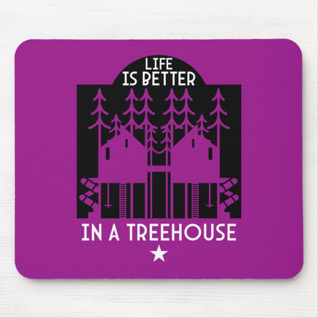 Kids Treehouse Back To School Boy Mouse Pad (Front)