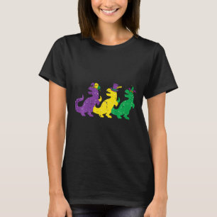 Kids Trex Dinos Purple Yellow Green Toddler Boys M T-Shirt